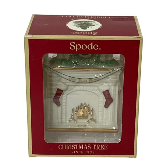 Spode Christmas Tree Ornament Fireplace Our First Home 2015 - Picture 2 of 6